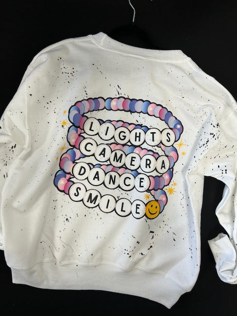 Lights Camera Smile Crewneck Sweatshirt