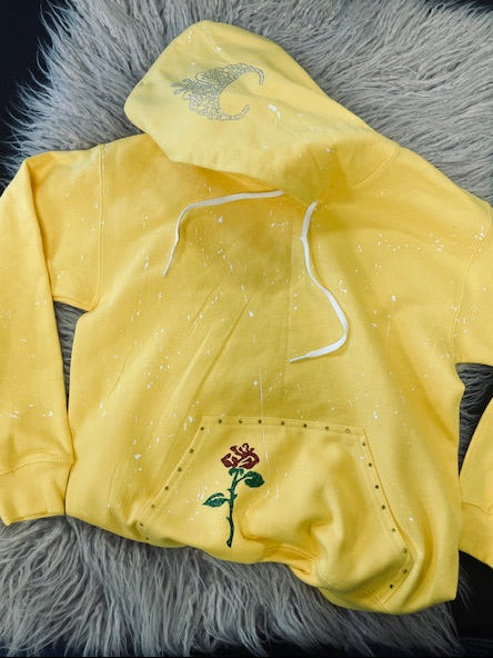 Yellow Princess Hoodie - Youth Medium **In Stock Ready to Ship