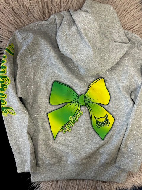 Spirit Bow Zip Up Hoodie - *In Stock Ready to Ship*