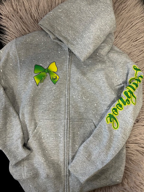 Spirit Bow Zip Up Hoodie - *In Stock Ready to Ship*