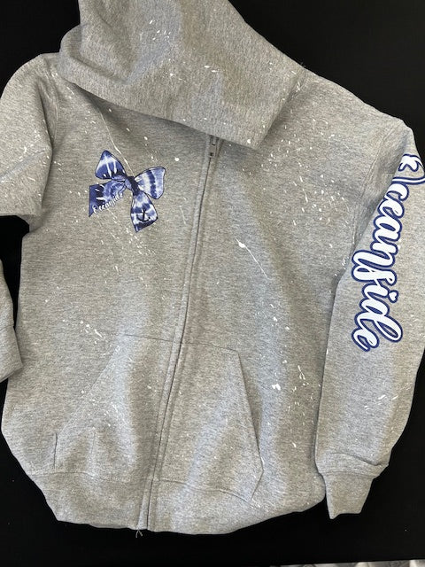 Spirit Bow Zip Up Hoodie - *In Stock Ready to Ship*