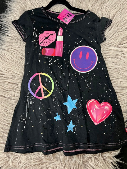 Splatter Decal Dress  *In Stock Ready to Ship**