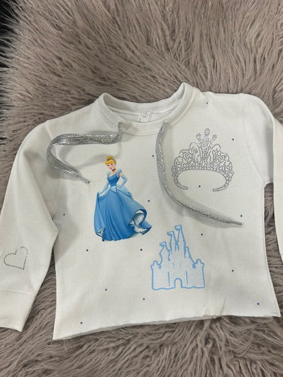 Blue Princess Crewneck Sweatshirt