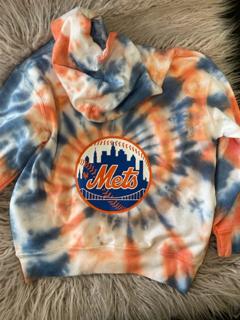 Tie Dye NY Baseball Hoodie *In Stock Ready to Ship*