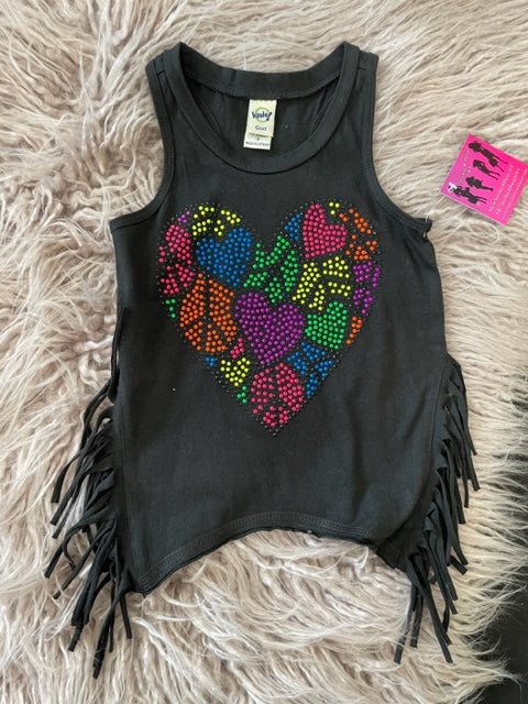 Bling Heart Neon Tank *In Stock Ready To Ship*