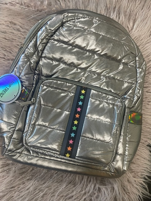 Gun Metal Stars Backpack